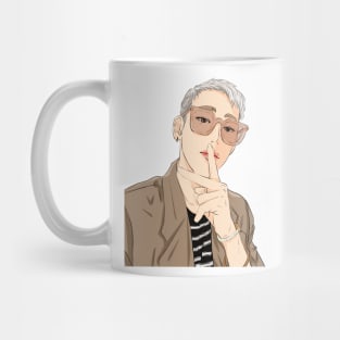 BamBam white hair Mug